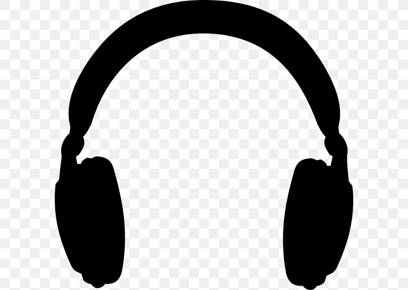 Headphones Clip Art, PNG, 600x584px, Headphones, Audio, Audio Equipment, Black, Black And White Download Free