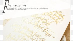 Wedding Invitation Calligraphy - Paper Font PNG