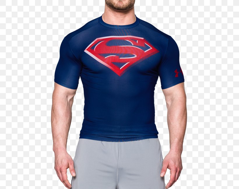 T-shirt Under Armour Clothing Sleeve, PNG, 615x650px, Tshirt, Alter Ego, Blue, Clothing, Compression Garment Download Free