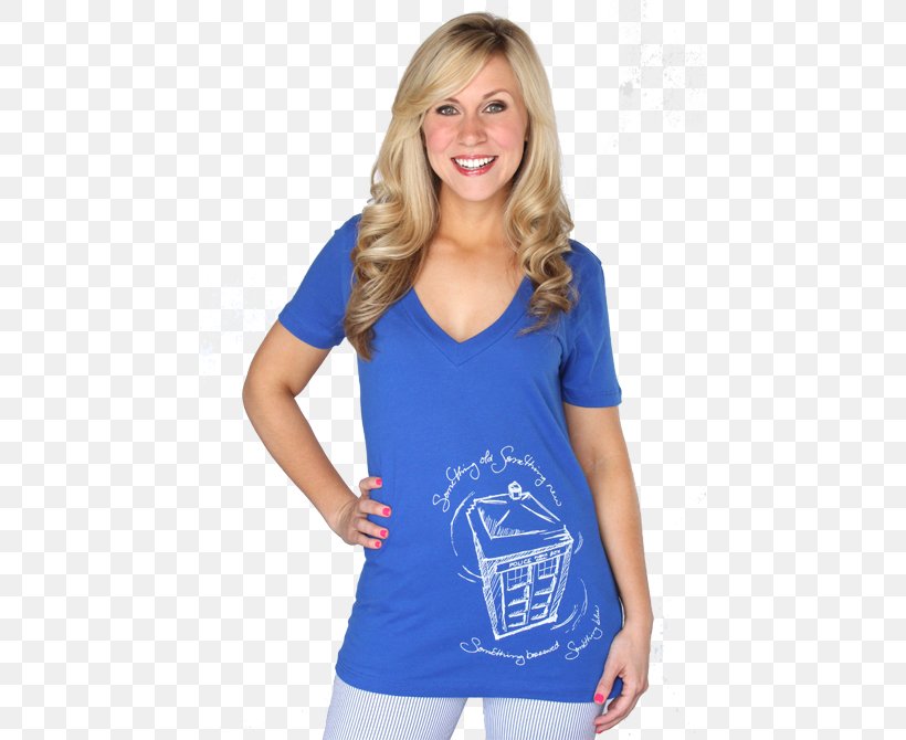 T-shirt Doctor Who Crew Neck Fashion Cotton, PNG, 600x670px, Tshirt, Arm, Blue, Clothing, Cobalt Blue Download Free