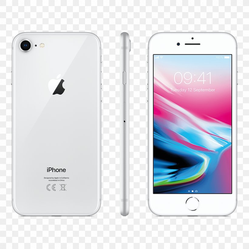 Apple 64 Gb Silver 256 Gb, PNG, 1200x1200px, 64 Gb, 256 Gb, Apple, Apple Iphone 8 Plus, Communication Device Download Free