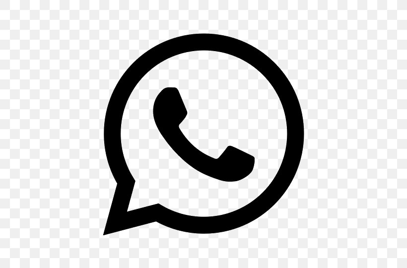 WhatsApp, PNG, 540x540px, Whatsapp, Area, Black And White, Iphone, Logo Download Free