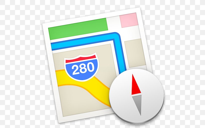 Apple Maps MacOS OS X Mavericks, PNG, 512x512px, Apple Maps, Apple, Area, Brand, Google Download Free