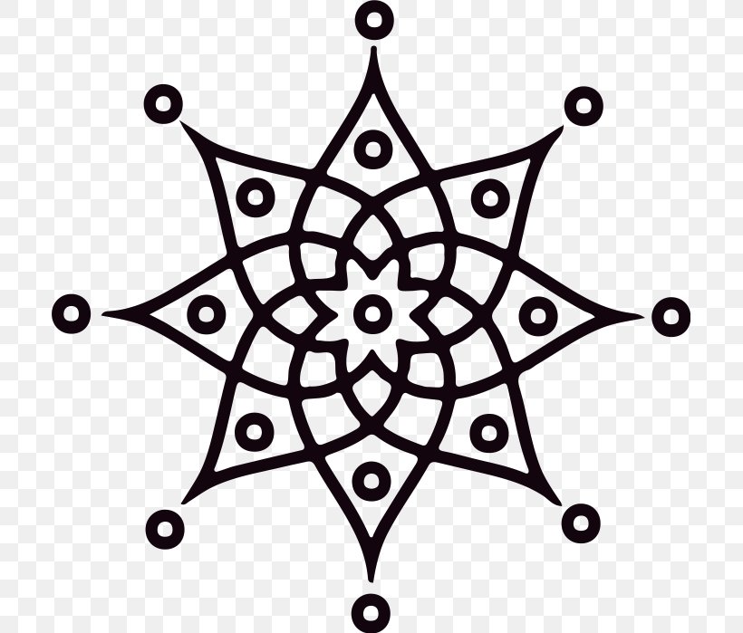 Mandala Vector Graphics Symbol Illustration Image, PNG, 705x699px, Mandala, Area, Art, Artwork, Black And White Download Free