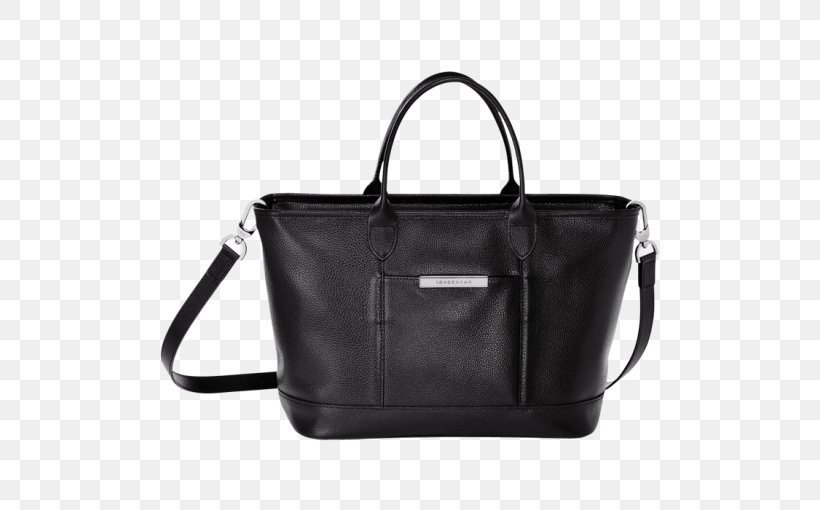 Tote Bag Handbag Leather Longchamp Strap, PNG, 510x510px, Tote Bag, Bag, Baggage, Black, Brand Download Free