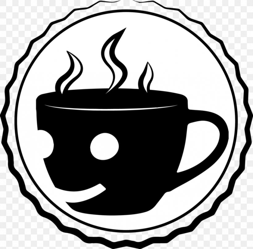 Coffee Cup White Mug Clip Art, PNG, 901x887px, Coffee Cup, Artwork, Black, Black And White, Coffee Download Free