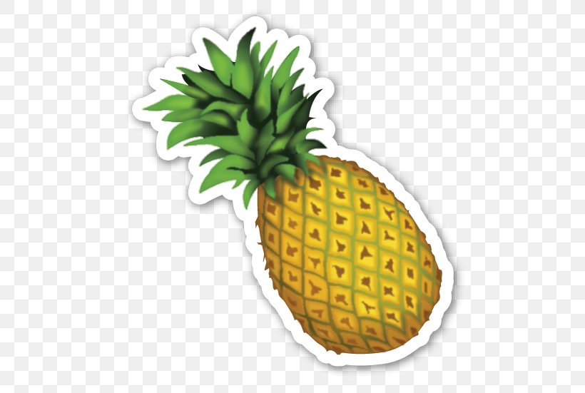 Emoji Sticker Pineapple Emoticon, PNG, 497x551px, Emoji, Ananas, Bromeliaceae, Emoji Movie, Emoticon Download Free