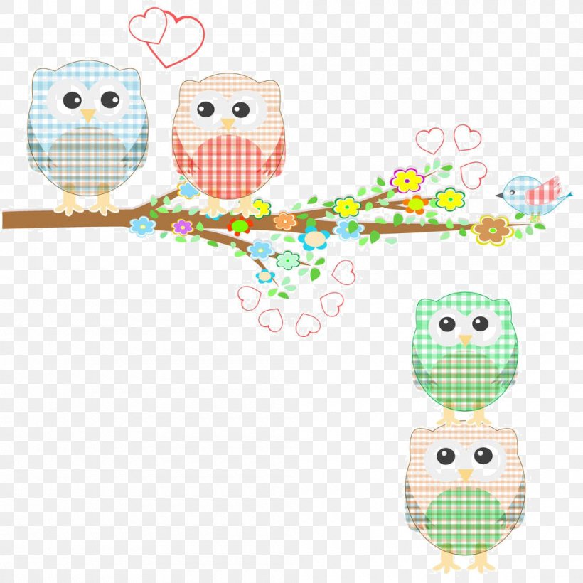 Owl Bird Cartoon Illustration, PNG, 1000x1000px, Owl, Area, Art, Baby Toys, Beak Download Free