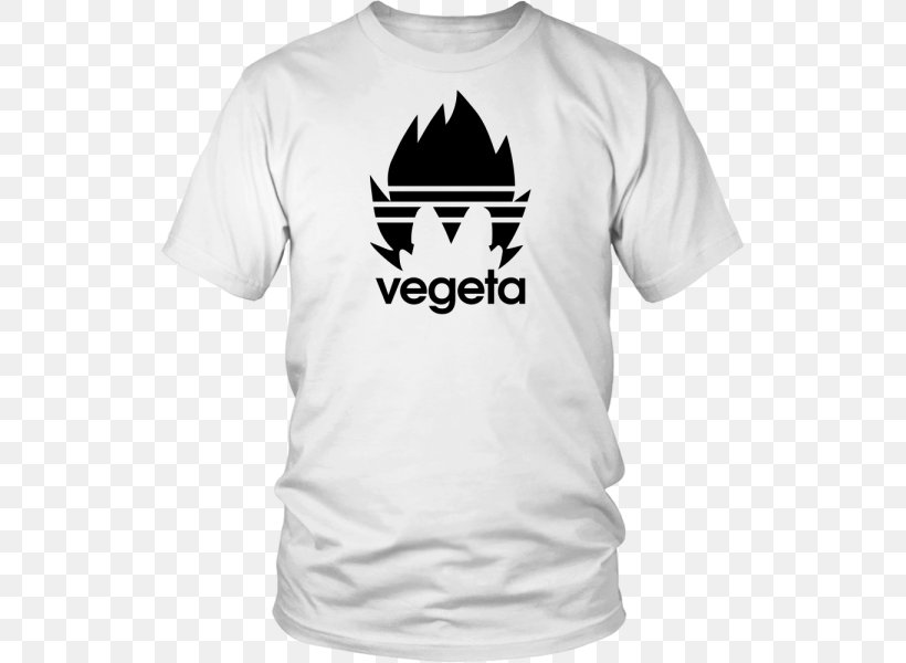 T-shirt Vegeta Hoodie Clothing Adidas, PNG, 600x600px, Tshirt, Active Shirt, Adidas, Black, Brand Download Free
