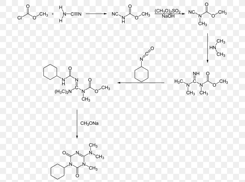 Herbicide Hexazinone Cyanamide Organic Compound Chemistry, PNG, 720x607px, Herbicide, Area, Auto Part, Black And White, Body Jewelry Download Free