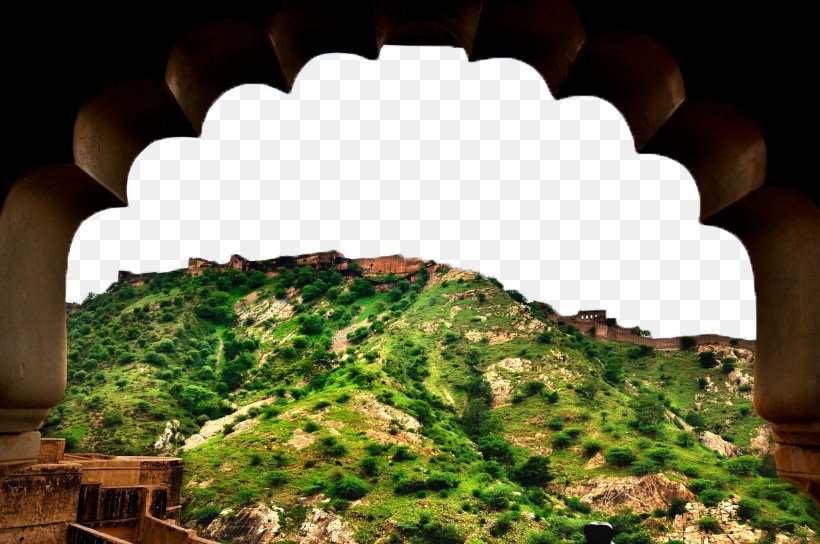 Amer Fort Landscape Fukei, PNG, 820x544px, Amer Fort, Amer, Fukei, Grass, India Download Free