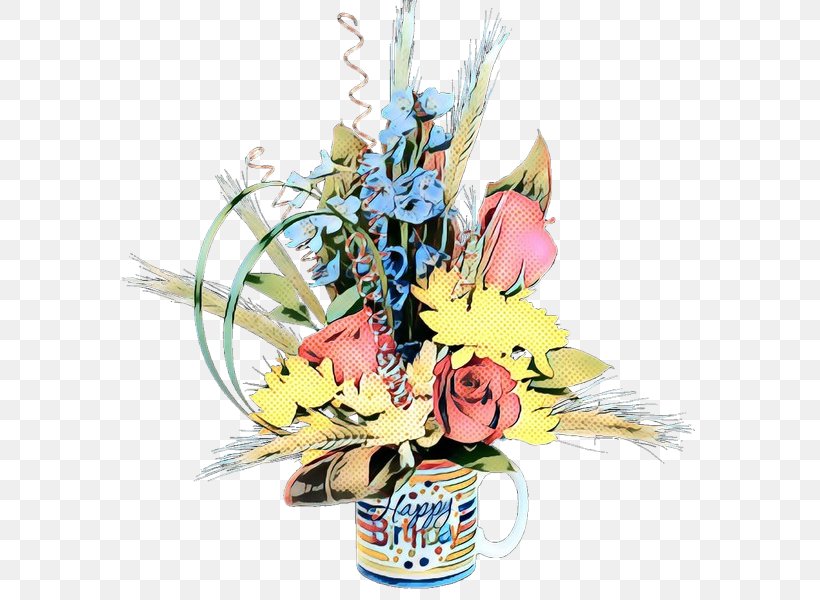 Cut Flowers Yellow Flower Plant Bouquet, PNG, 600x600px, Pop Art, Bouquet, Costume Hat, Cut Flowers, Fashion Accessory Download Free