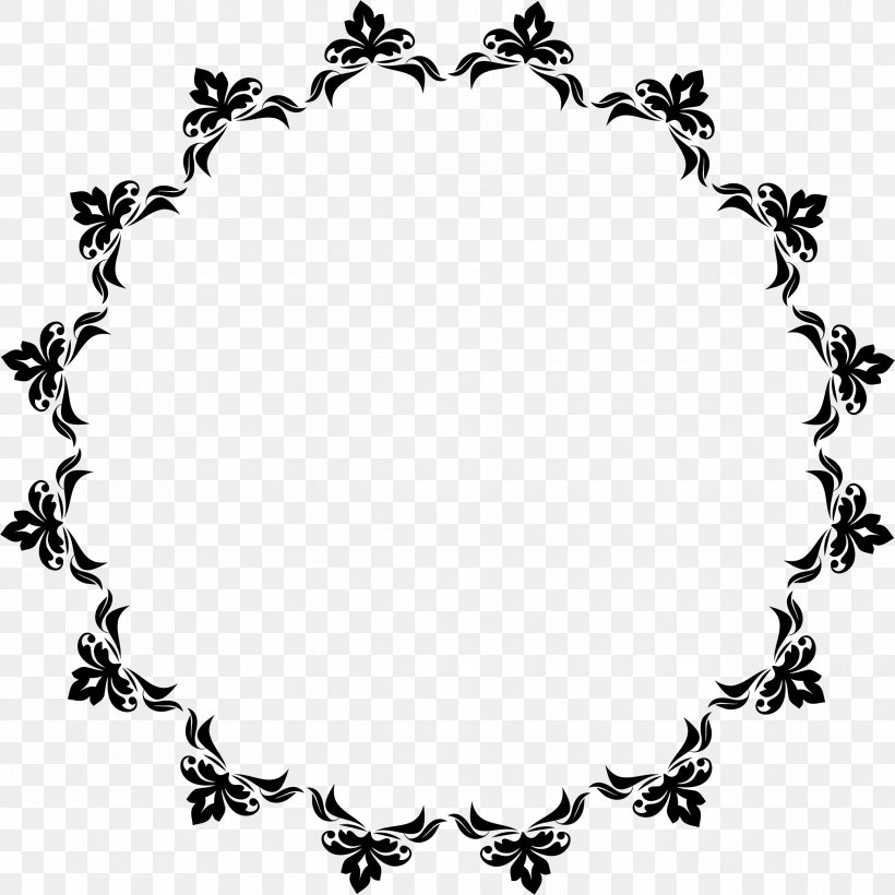 Ornament Clip Art, PNG, 2330x2330px, Ornament, Black And White, Body Jewelry, Branch, Flora Download Free