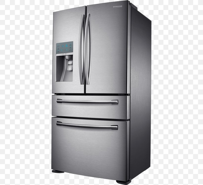 Refrigerator Door Samsung RF24FSEDBSR Stainless Steel, PNG, 405x744px, Refrigerator, Cabinetry, Door, Drawer, Freezers Download Free