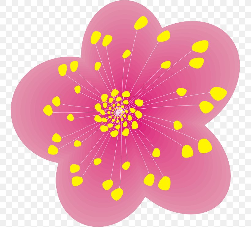 Cartoon Plum Blossom, PNG, 749x742px, Cartoon, Animated Cartoon, Animation, Color, Dahlia Download Free