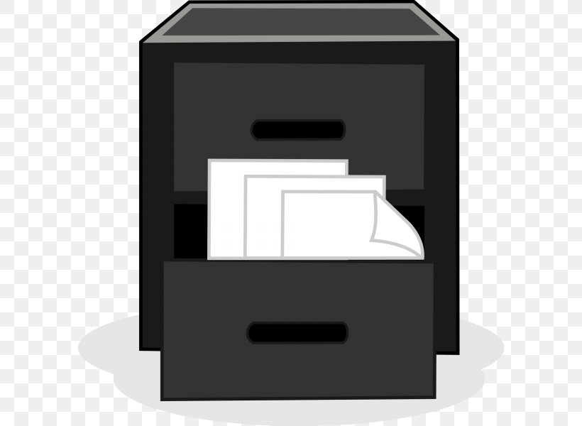 File Cabinets Cabinetry File Folders Clip Art, PNG, 600x600px, File Cabinets, Black, Cabinetry, Drawer, File Folders Download Free