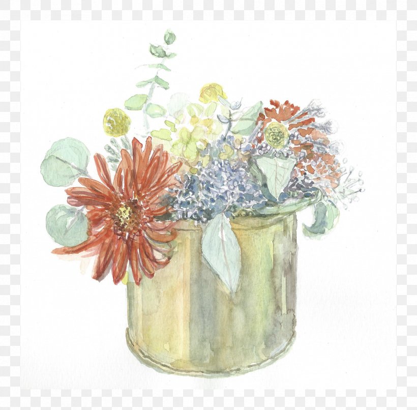 Floral Design Watercolor Painting Flower Paper, PNG, 2386x2347px, Floral Design, Art, Ball Flower, Color, Cut Flowers Download Free