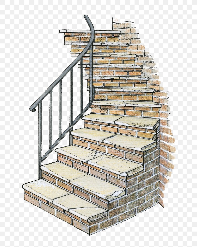Stairs Brick Drawing Illustration, PNG, 725x1024px, Stairs, Architecture, Brick, Building, Designer Download Free