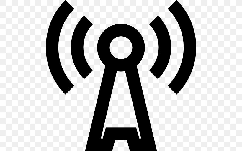 Transmitter Aerials Clip Art, PNG, 512x512px, Transmitter, Aerials, Area, Black And White, Brand Download Free