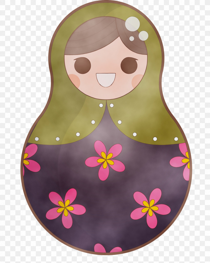 Pink M, PNG, 2396x3000px, Colorful Russian Doll, Paint, Pink M, Watercolor, Wet Ink Download Free