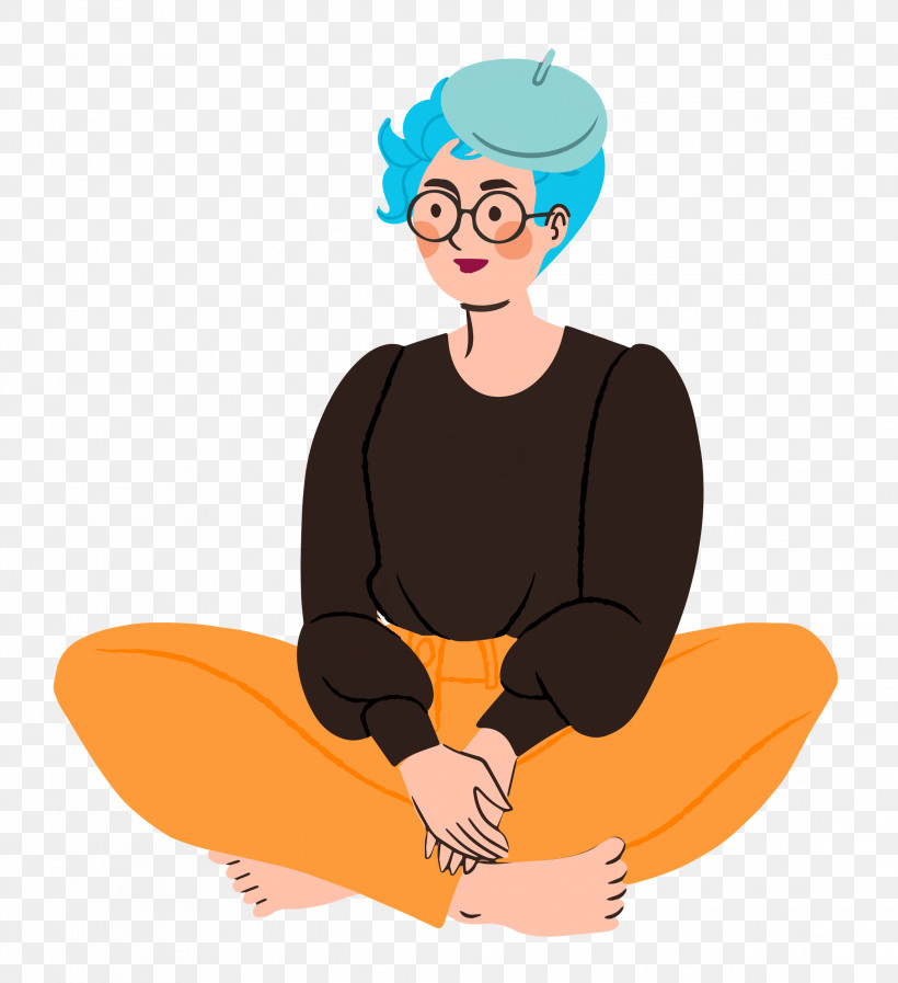 Sitting Lady Woman, PNG, 2283x2500px, Sitting, Arm Cortexm, Behavior, Cartoon, Character Download Free