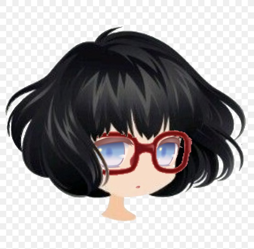 Glasses Black Hair Goggles Brown Hair, PNG, 803x803px, Watercolor, Cartoon, Flower, Frame, Heart Download Free