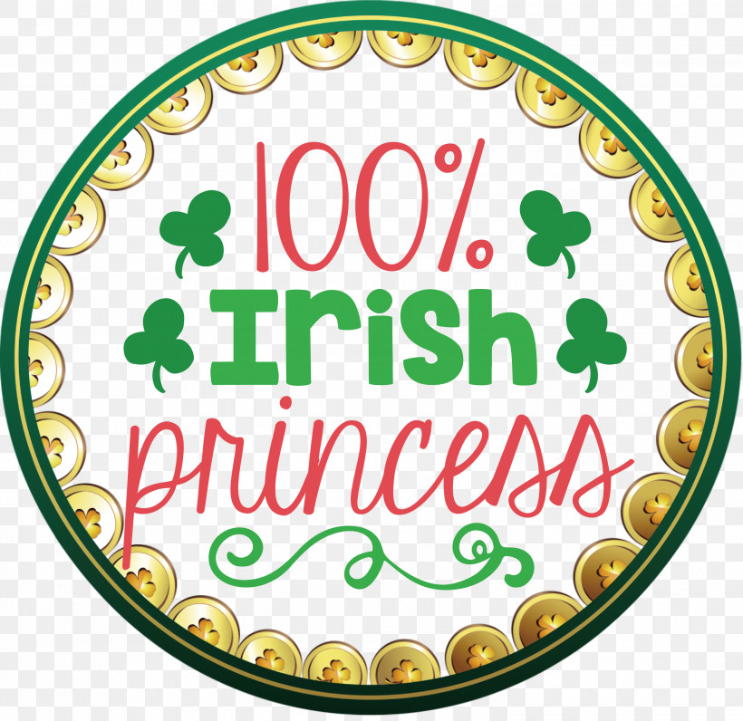 Irish Princess St Patricks Day Saint Patrick, PNG, 3000x2914px, Irish Princess, Green, Logo, M, Meter Download Free