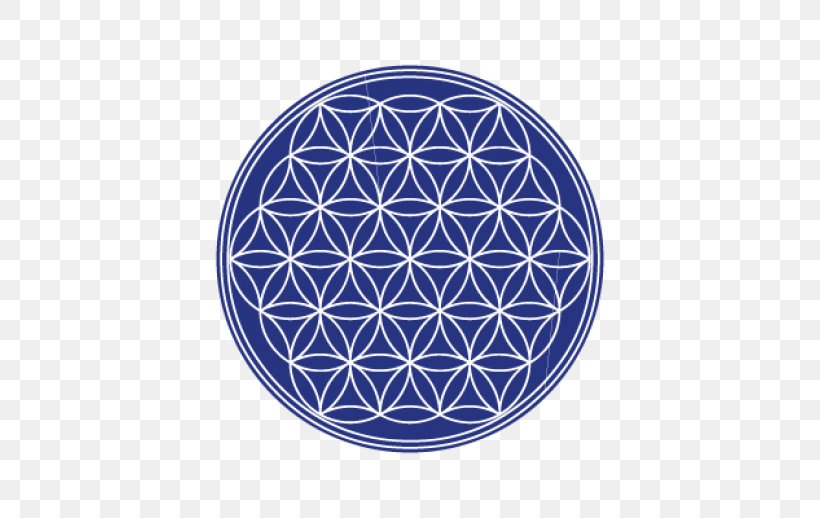 Overlapping Circles Grid Sacred Geometry Flower Color, PNG, 518x518px, Overlapping Circles Grid, Art, Cobalt Blue, Color, Crystal Download Free