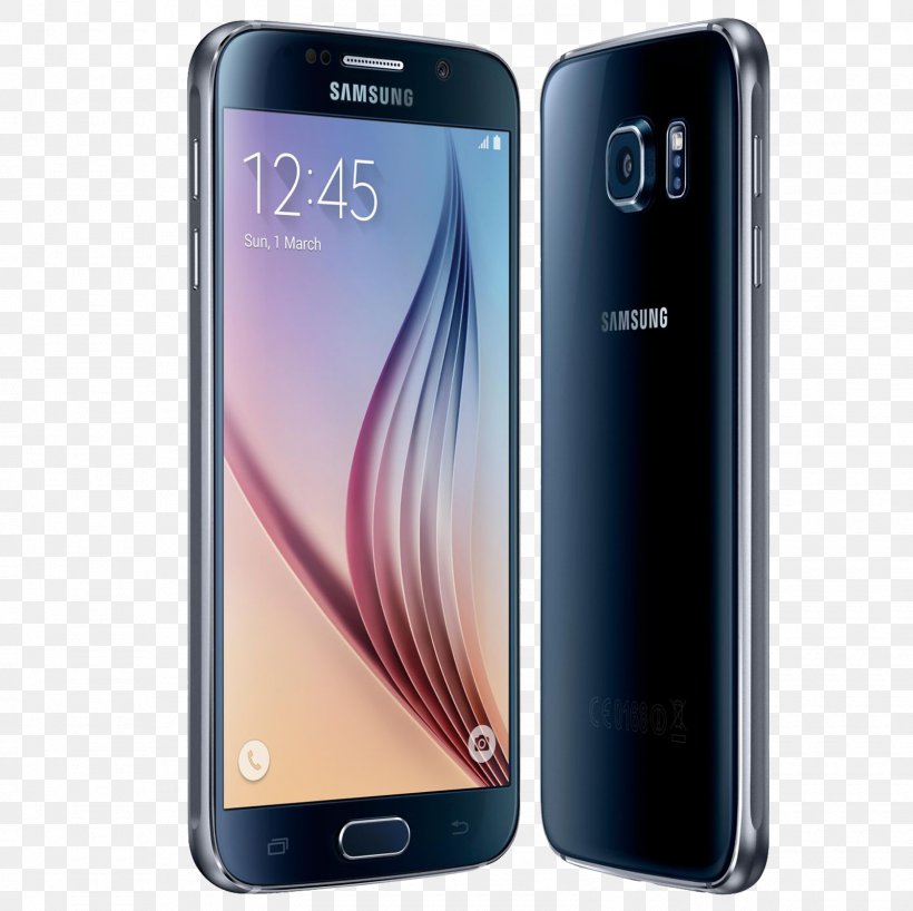 Samsung Galaxy S6 Edge 4G Black Sapphire Unlocked, PNG, 1600x1598px, Samsung Galaxy S6 Edge, Android, Black Sapphire, Cellular Network, Communication Device Download Free