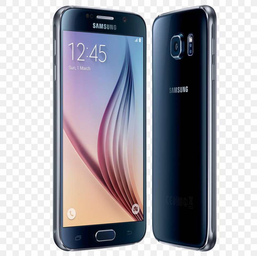 Samsung Galaxy S6 Edge 4G Black Sapphire Unlocked, PNG