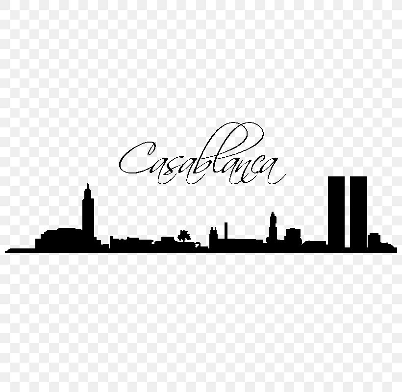 Casablanca Marrakesh Sticker Wall Decal Logo, PNG, 800x800px, Casablanca, Black, Black And White, Brand, City Download Free