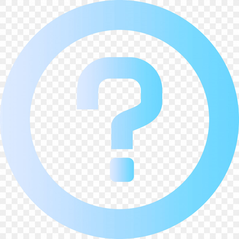 Question Mark, PNG, 3000x3000px, Question Mark, Aqua, Blue, Circle, Line Download Free