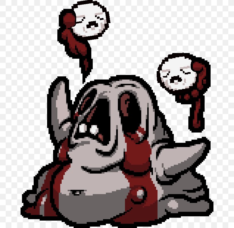 The Binding Of Isaac: Afterbirth Plus Boss Video Game Bloating, PNG, 676x800px, Watercolor, Cartoon, Flower, Frame, Heart Download Free