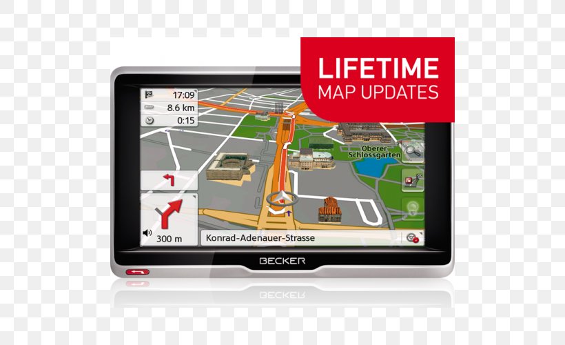 GPS Navigation Systems Car Automotive Navigation System Becker Active 5 LMU Plus, PNG, 500x500px, Gps Navigation Systems, Automotive Navigation System, Car, Electronics, Global Positioning System Download Free