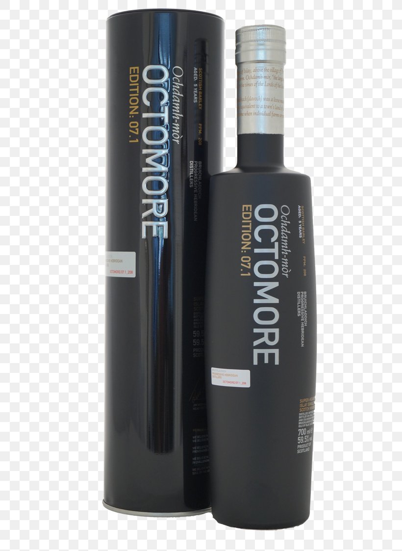 Octomore Single Malt Whisky Scotch Whisky Whiskey Port Charlotte, PNG, 750x1123px, Octomore, Alcoholic Beverage, Barley, Barrel, Bottle Download Free