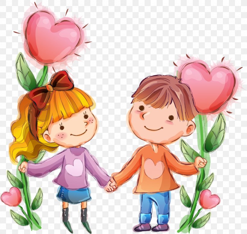 Valentine's Day Happiness Friendship Day Love, PNG, 1000x946px, Watercolor, Cartoon, Flower, Frame, Heart Download Free