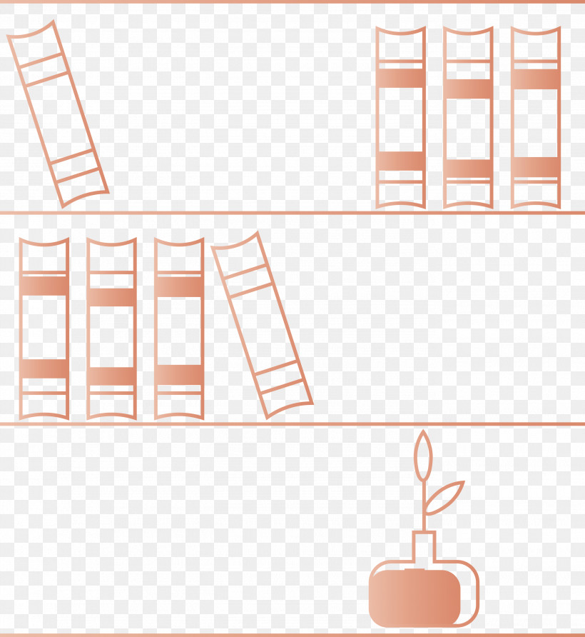 Bookshelves Book, PNG, 2755x3000px, Bookshelves, Book, Furniture, Line, Peach Download Free