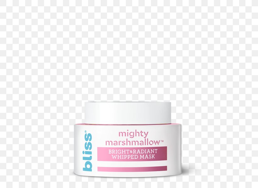 Facial Mask Bliss Marshmallow Facial Mask, PNG, 600x600px, Mask, Blindfold, Bliss, Cleanser, Cream Download Free