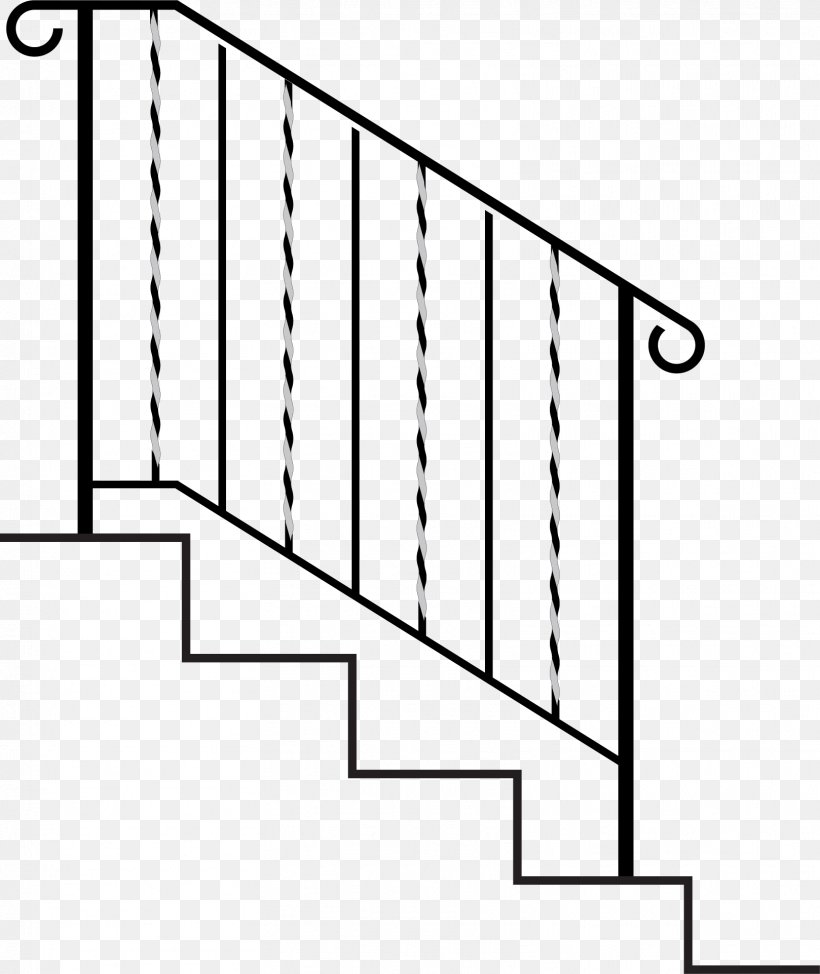 Handrail Stairs Wrought Iron Baluster Guard Rail, PNG, 1618x1923px, Handrail, Area, Baluster, Black And White, Cast Iron Download Free