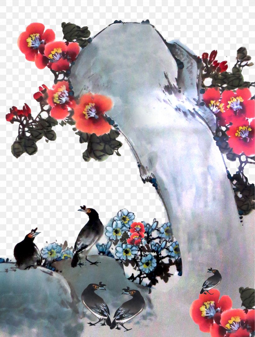 Bird Ink Painting, PNG, 2161x2853px, Bird, Art, Birdandflower Painting, Chinese Painting, Drawing Download Free