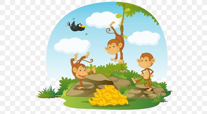 Three Wise Monkeys Cartoon Illustration, PNG, 600x452px, Monkey, Animation, Art, Cartoon, Comics Download Free