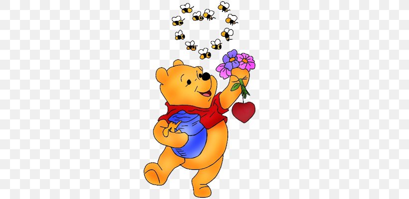 Winnie-the-Pooh Piglet Winnipeg Valentine's Day Clip Art, PNG, 400x400px, Watercolor, Cartoon, Flower, Frame, Heart Download Free