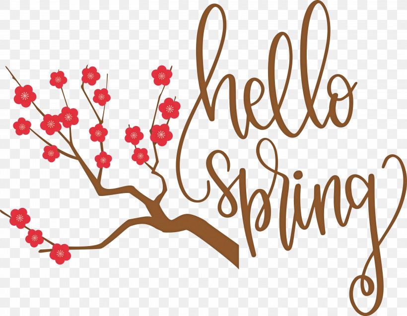 Hello Spring Spring, PNG, 3000x2332px, Hello Spring, Branching, Floral Design, Logo, M Download Free