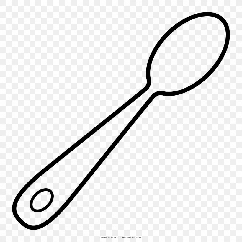 Spoon Drawing Coloring Book Cutlery, PNG, 1000x1000px, Spoon, Area, Black And White, Bowl, Coloring Book Download Free
