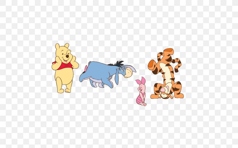 Winnie-the-Pooh Piglet Kaplan Tigger Eeyore Wall Decal, PNG, 512x512px, Winniethepooh, Animal Figure, Carnivoran, Cartoon, Character Download Free