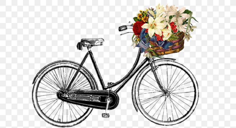 Bicycle Baskets Vintage Clothing Retro Style Cycling, PNG, 600x445px, Bicycle, Art Bike, Bicycle Accessory, Bicycle Basket, Bicycle Baskets Download Free