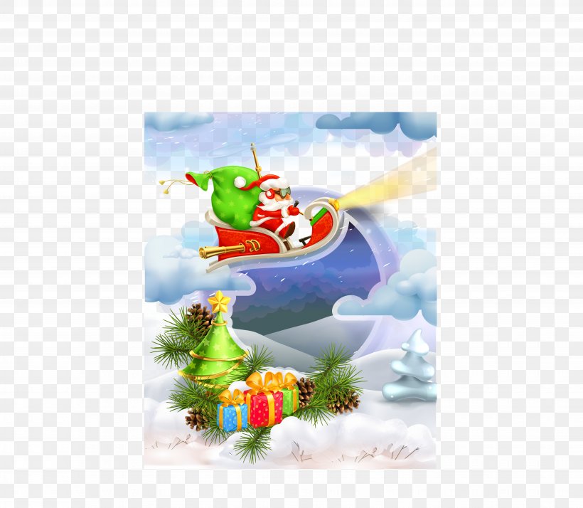 Santa Claus Euclidean Vector, PNG, 7629x6647px, Santa Claus, Christmas, Computer Graphics, Fictional Character, Gift Download Free