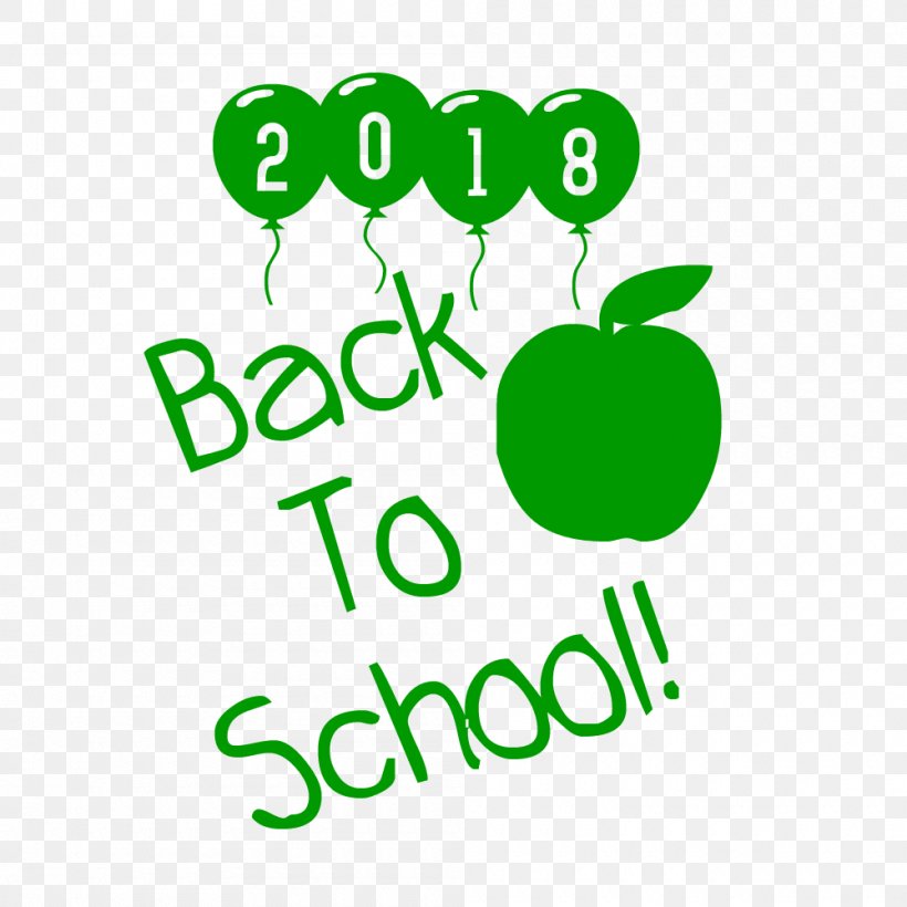 Back To School 2018, PNG, 1000x1000px, Logo, Area, Brand, Green, Point Download Free