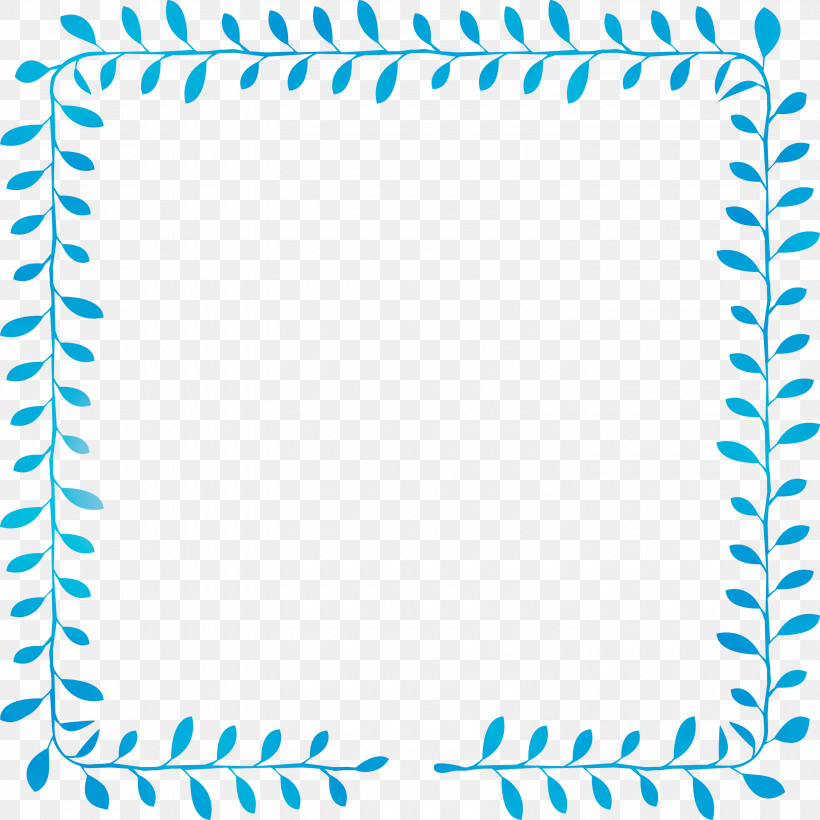 Blue Text Line Teal Rectangle, PNG, 3000x3000px, Frame, Blue, Line, Paint, Rectangle Download Free