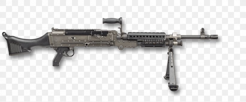 M249 Light Machine Gun M240 Machine Gun Squad Automatic Weapon Firearm, PNG, 1200x500px, Watercolor, Cartoon, Flower, Frame, Heart Download Free